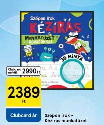 Szépen írok - Kézírás munkafüzet