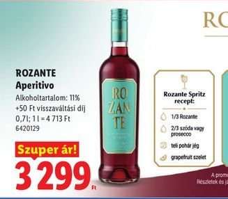 ROZANTE Aperitivo