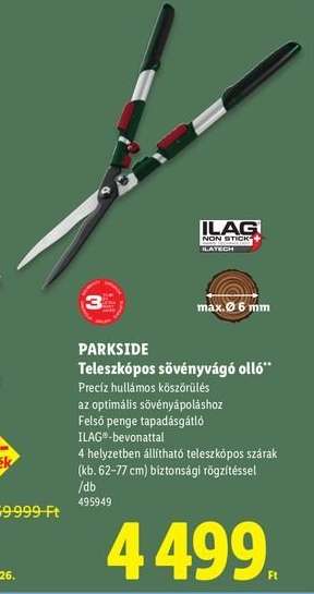 PARKSIDE Teleszkópos sövényvágó olló