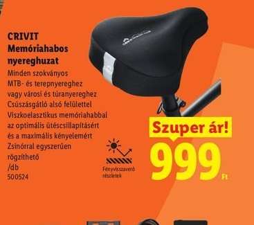 CRIVIT Memóriahabos nyereghuzat