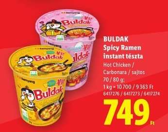 Buldak Spicy Ramen instant tészta