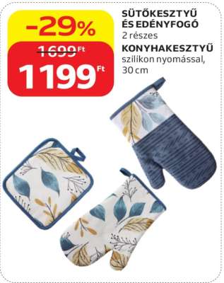 Sütőkesztyű és edényfogó