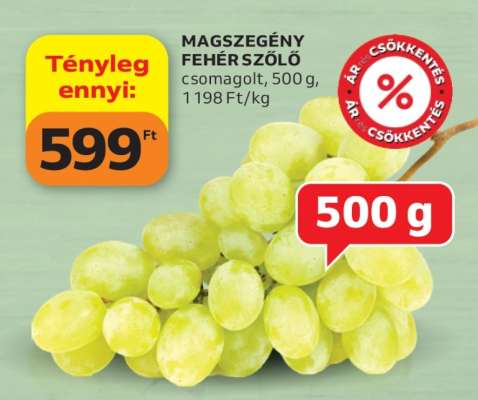 Magszegény Fehér Szőlő