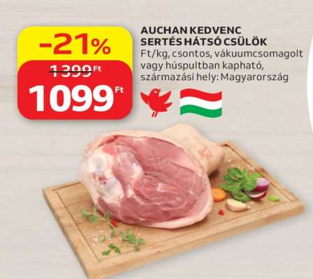 Auchan kedvenc sertés hátsó csülök