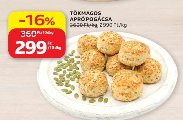 Tökmagos apró pogácsa