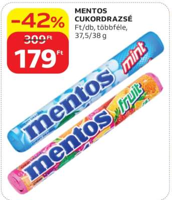 Mentos cukordrazsé