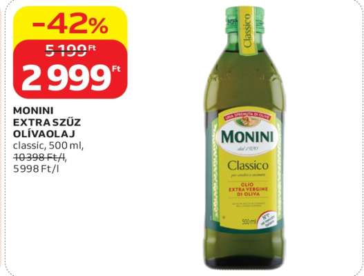 MONINI Extra szűz olívaolaj
