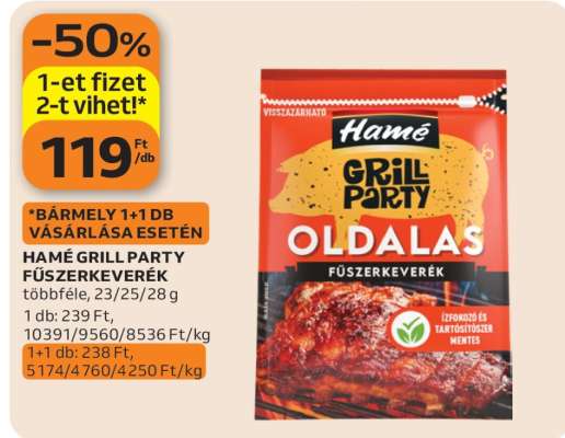 Hamé Grill Party Fűszerkeverék