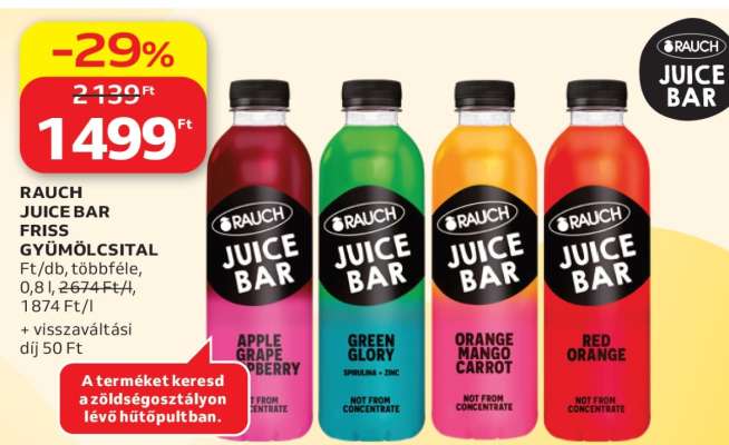 Rauch Juice Bar Friss Gyümölcsital