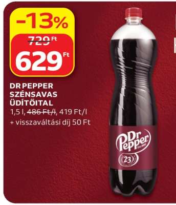 DR PEPPER SZÉNSAVAS ÜDÍTŐITAL