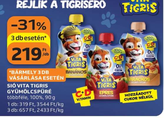 SIÓ Vita Tigris Gyümölcspüré