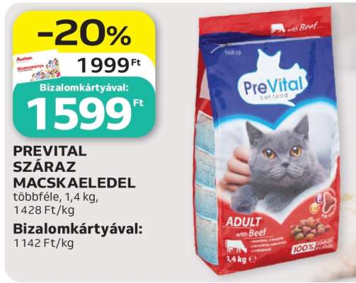 PREVITAL Száraz macskaeledel