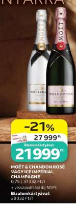 MOËT & CHANDON ROSÉ VAGY ICE IMPÉRIAL CHAMPAGNE