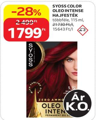 SYOSS COLOR OLEO INTENSE HAJFESTÉK