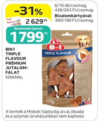 8IN1 TRIPLE FLAVOUR PRÉMIUM JUTALOMFALAT