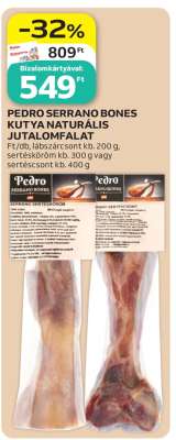PEDRO SERRANO BONES KUTYA NATURÁLIS JUTALOMFALAT
