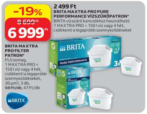 BRITA MAXTRA PRO PURE PERFORMANCE VÍZSZŰRŐPATRON