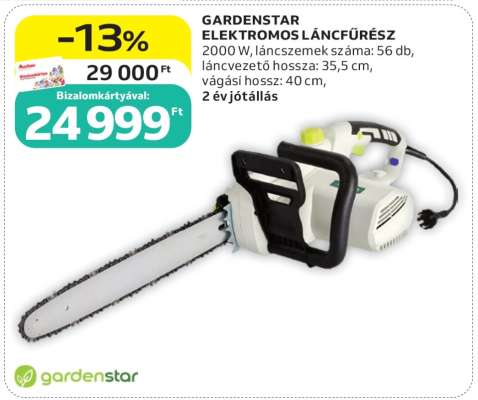 GARDENSTAR ELEKTROMOS LÁNCFŰRÉSZ