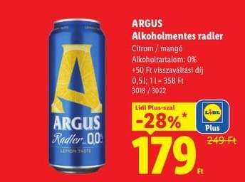 ARGUS Alkoholmentes Radler