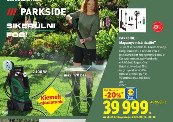 PARKSIDE Magasnyomású tisztító