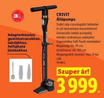 CRIVIT Állópumpa