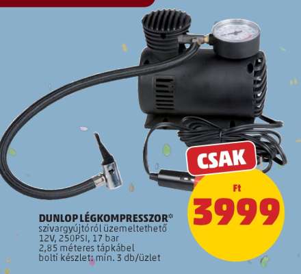 Dunlop Légkompresszor