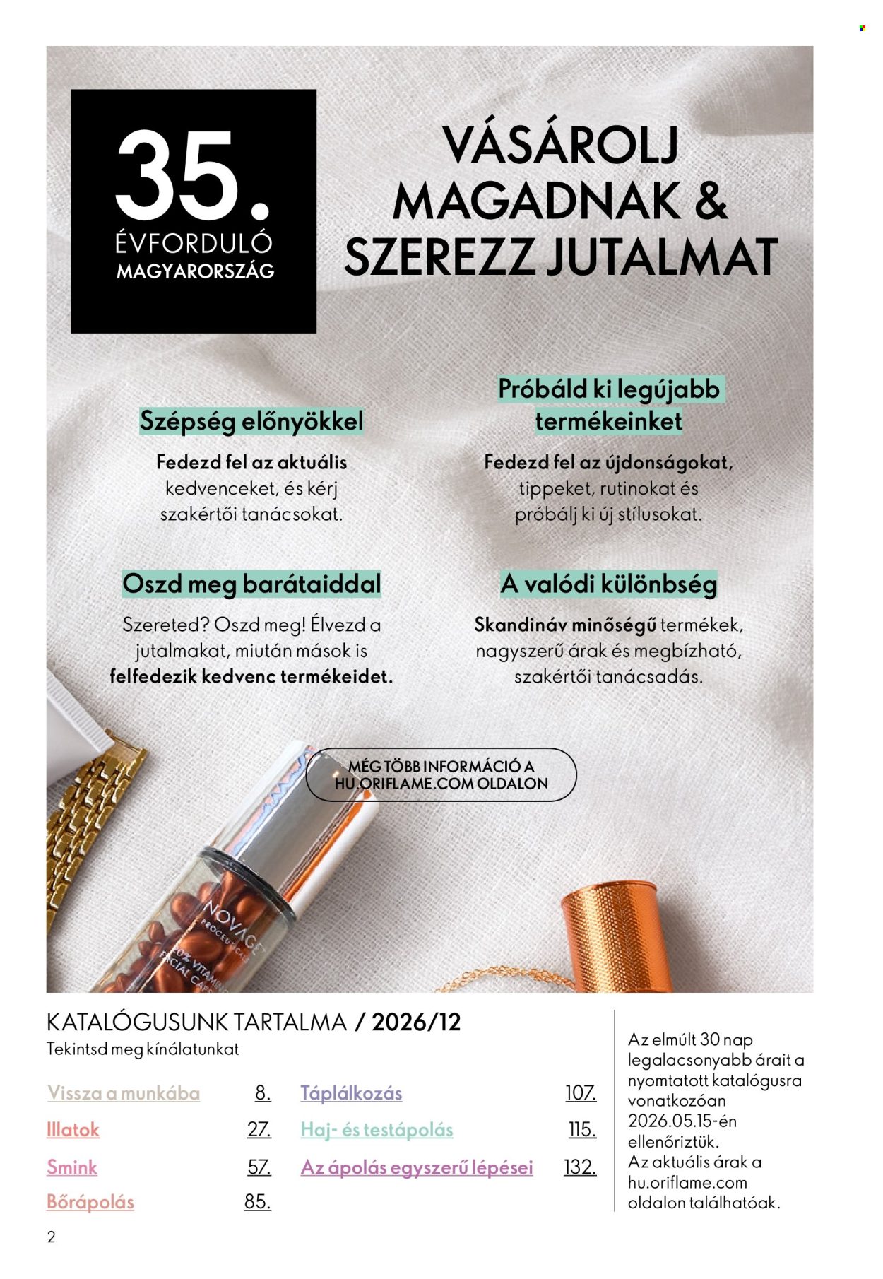 Oriflame akciós újság érvényes:  - 2026.08.19 - 2026.09.08. 2. oldal Oldal 2
