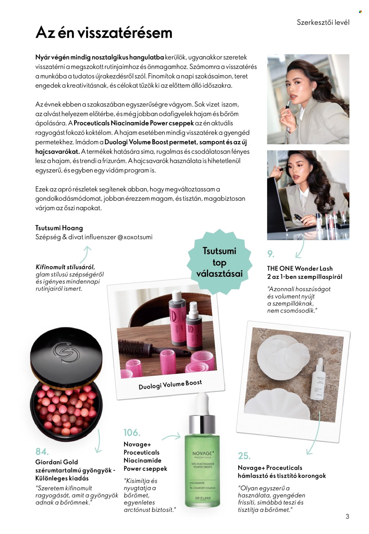 Oriflame akciós újság érvényes:  - 2026.08.19 - 2026.09.08. 3. oldal Oldal 3