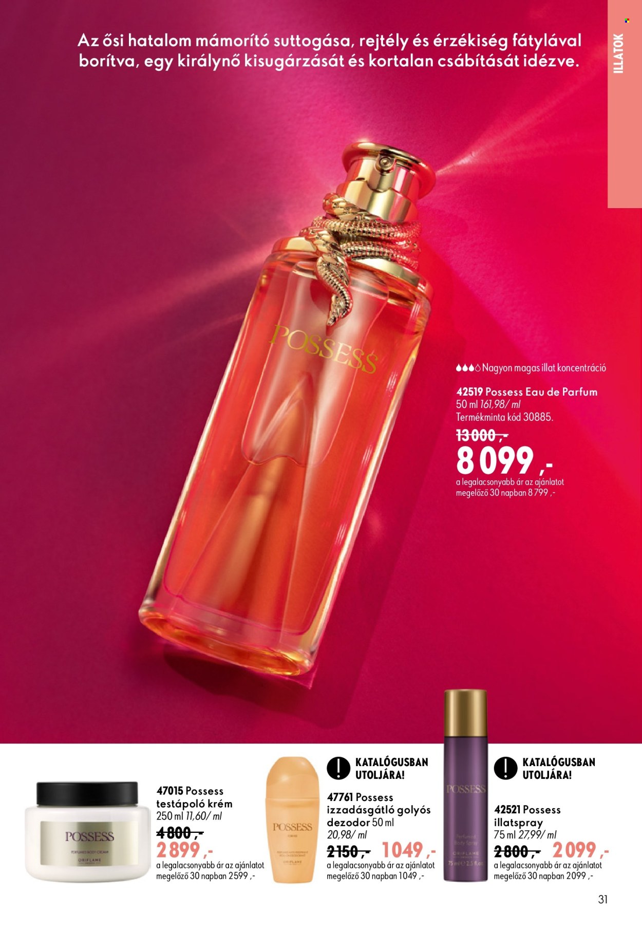 Oriflame akciós újság érvényes:  - 2026.08.19 - 2026.09.08. 31. oldal Oldal 31