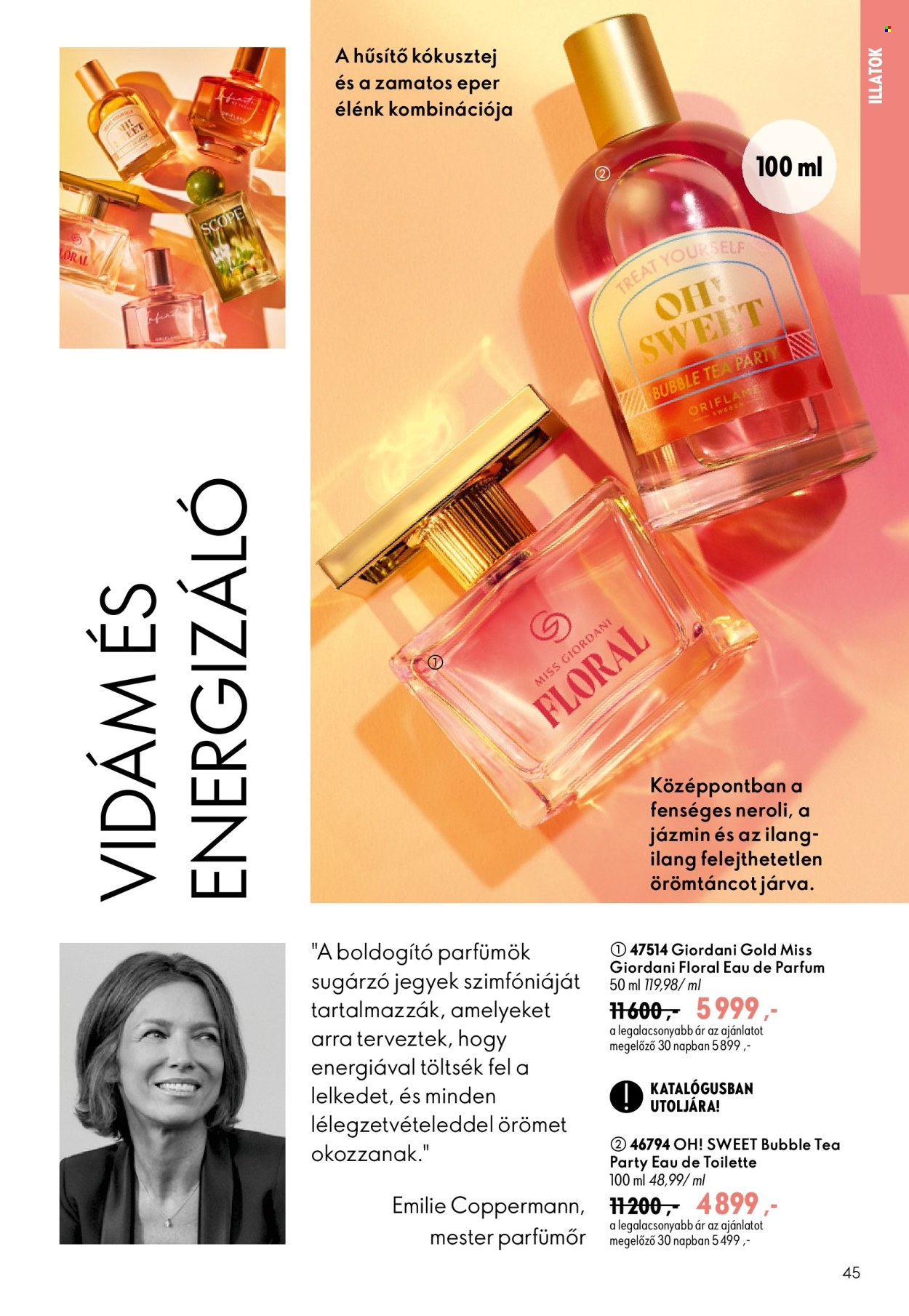 Oriflame akciós újság érvényes:  - 2026.08.19 - 2026.09.08. 45. oldal Oldal 45