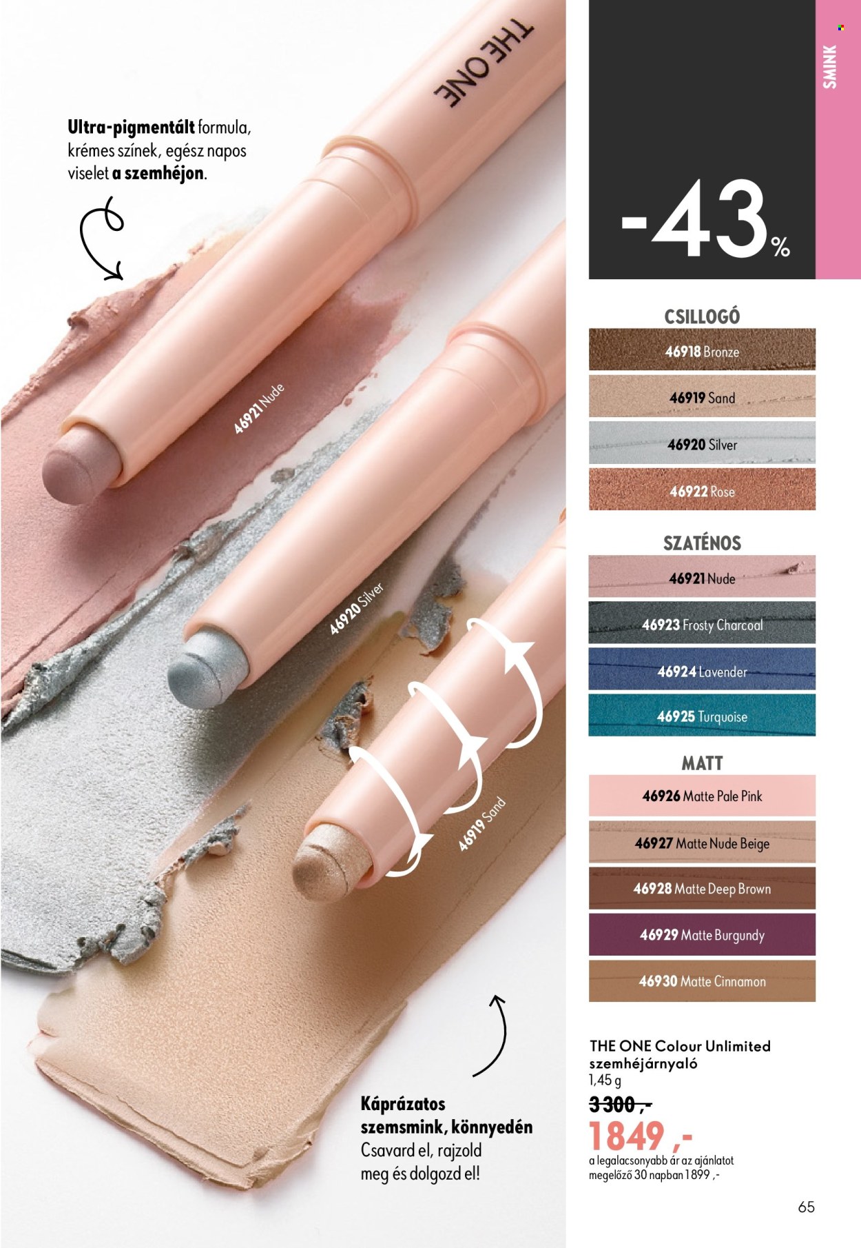 Oriflame akciós újság érvényes:  - 2026.08.19 - 2026.09.08. 65. oldal Oldal 65