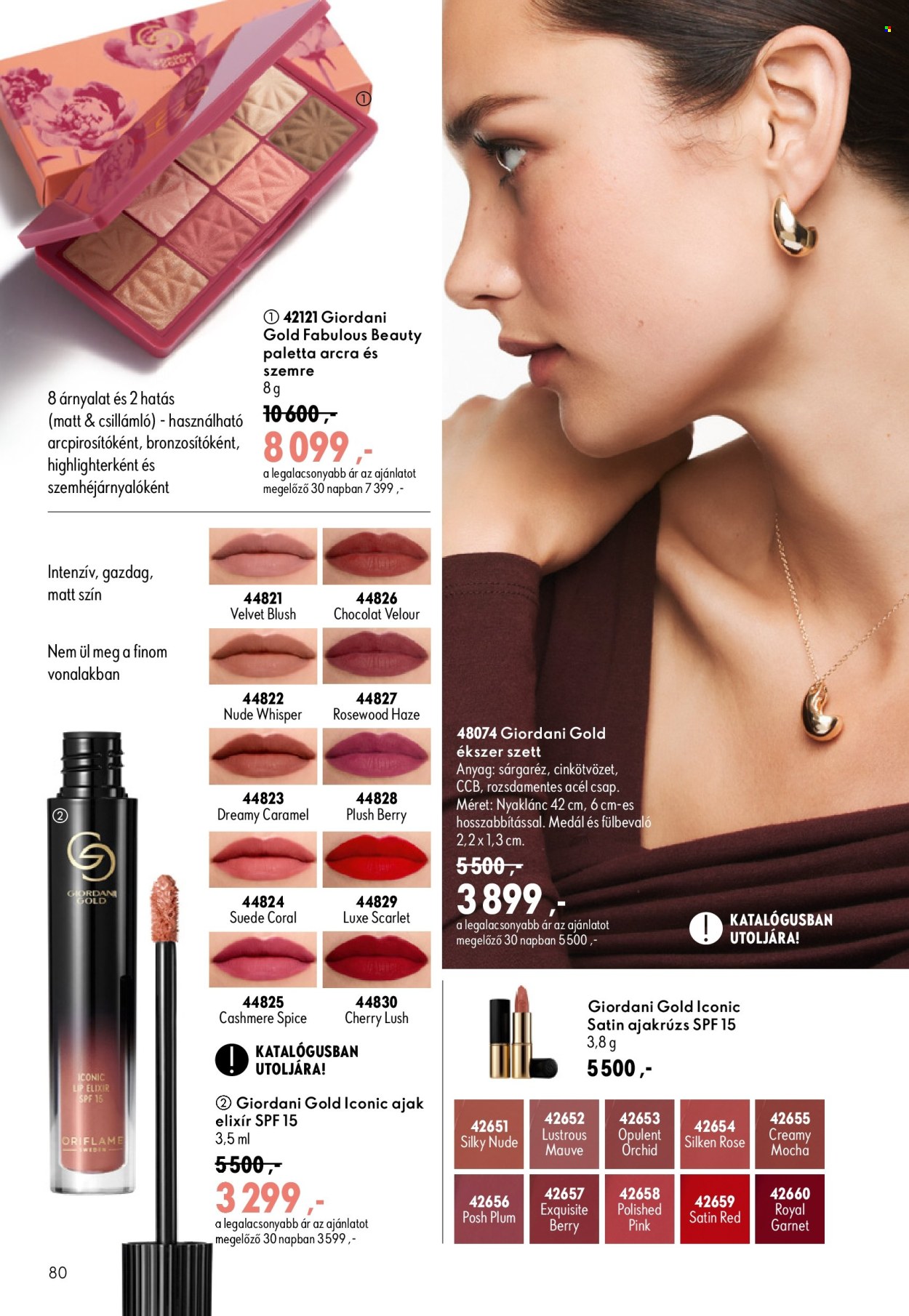 Oriflame akciós újság érvényes:  - 2026.08.19 - 2026.09.08. 80. oldal Oldal 80