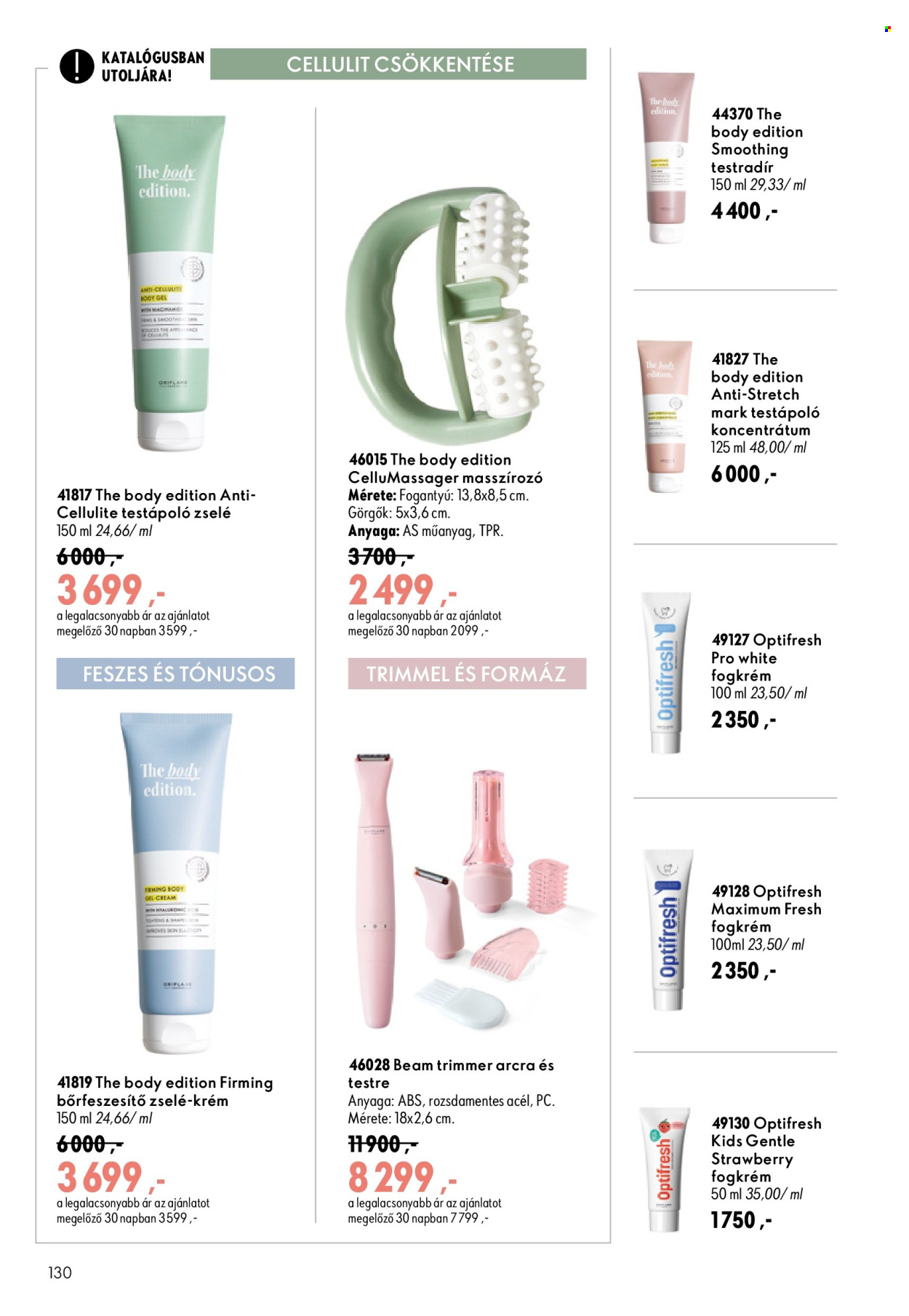 Oriflame akciós újság érvényes:  - 2026.08.19 - 2026.09.08. 130. oldal Oldal 130