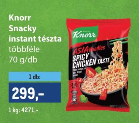 KNORR SNACKY INSTANT TÉSZTA