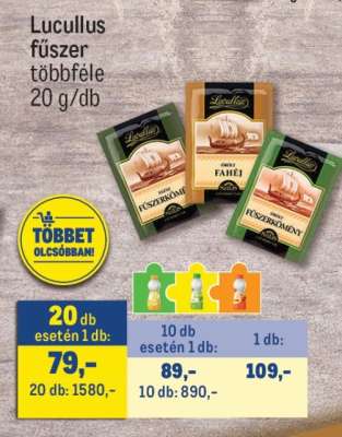 Lucullus fűszer többféle