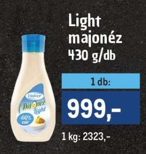 Univer light majonéz