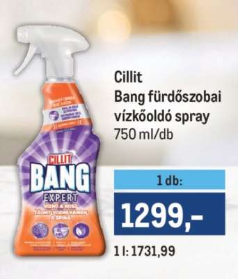 Cillit Bang fürdőszobai vízkőoldó spray