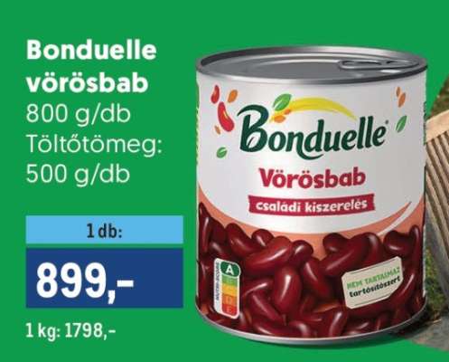 BONDUELLE VÖRÖSBAB