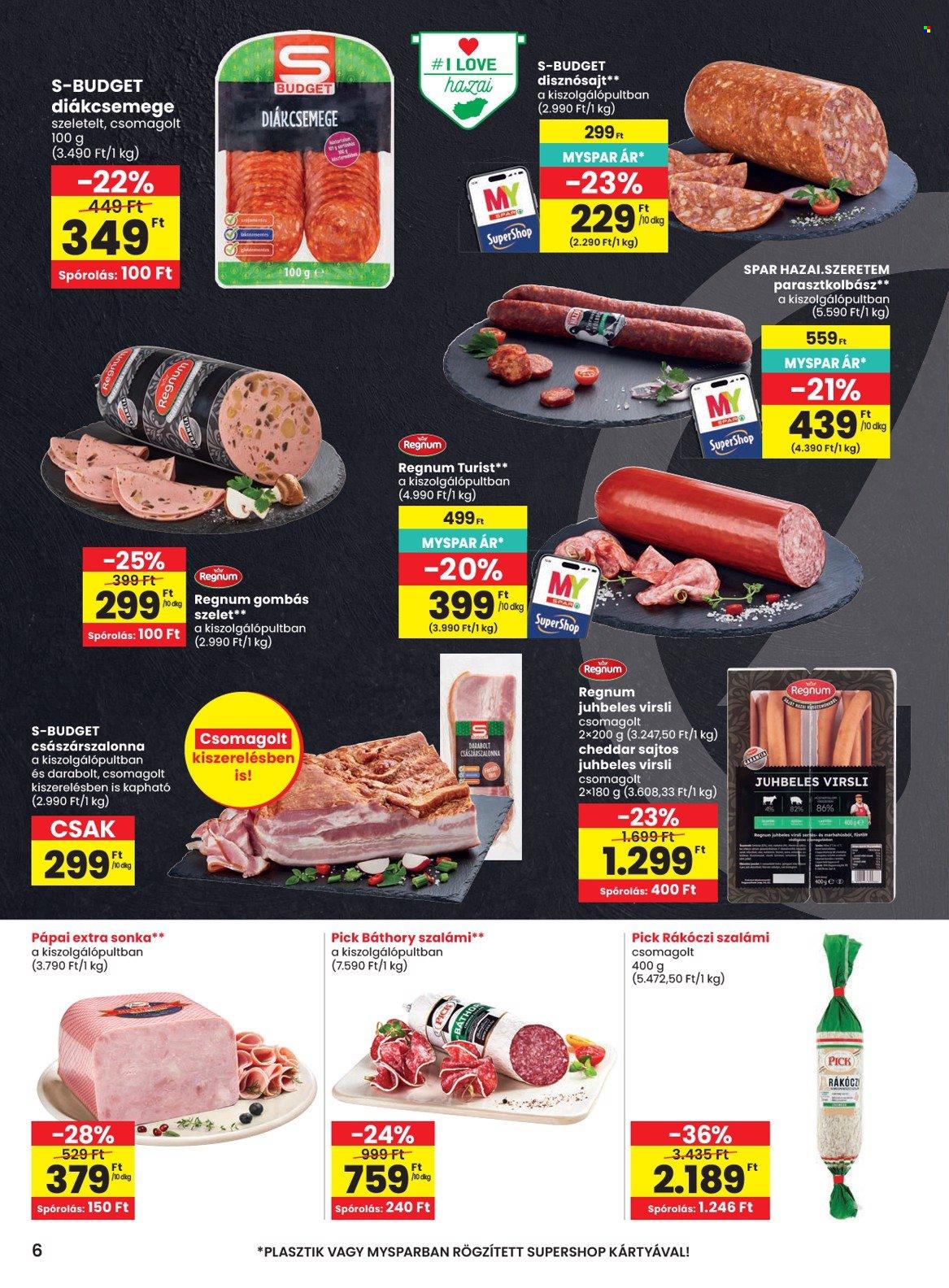 SPAR akciós újság érvényes:  - 2026.08.27 - 2026.09.02. 6. oldal Oldal 6