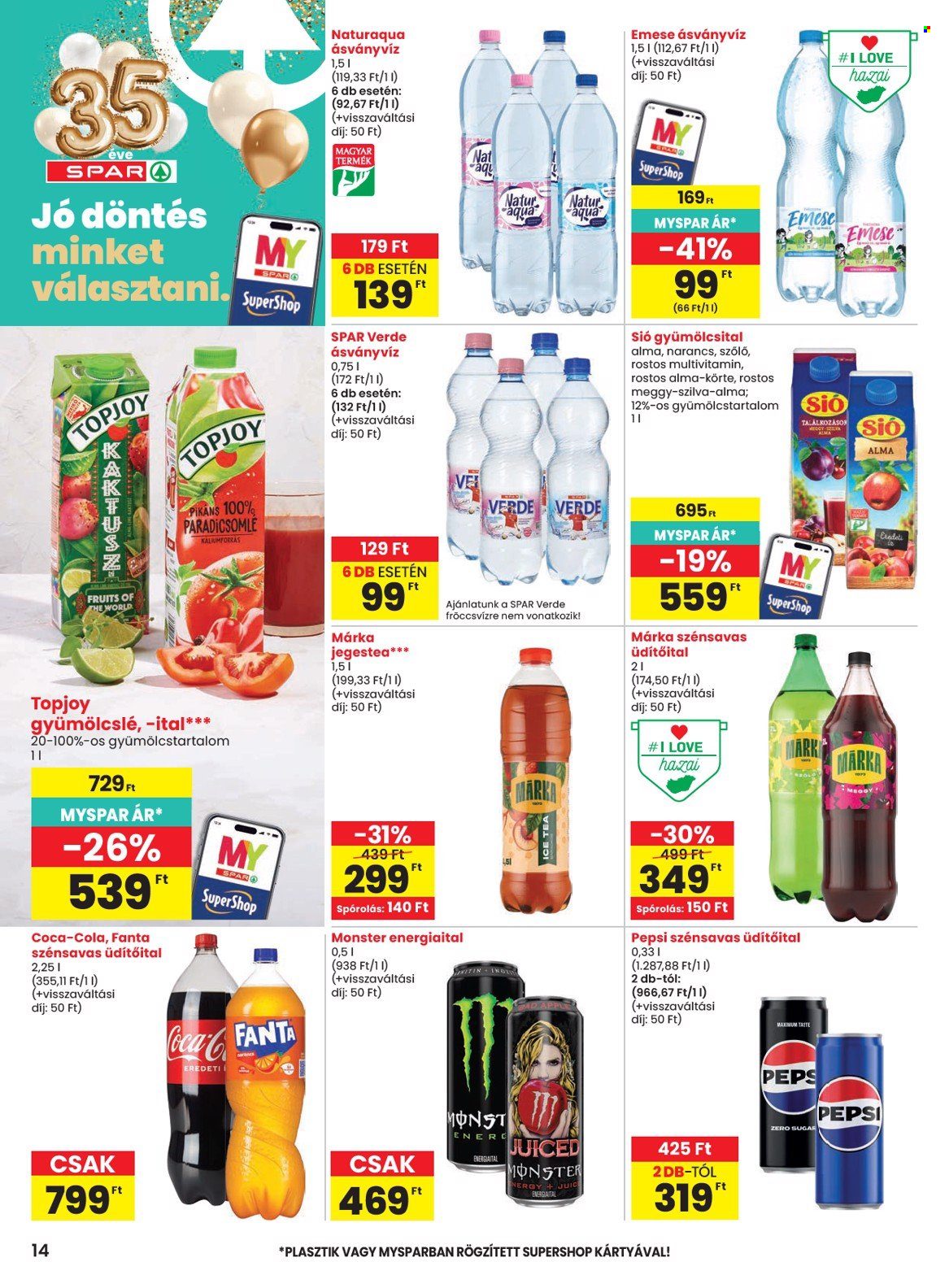 SPAR akciós újság érvényes:  - 2026.08.27 - 2026.09.02. 14. oldal Oldal 14