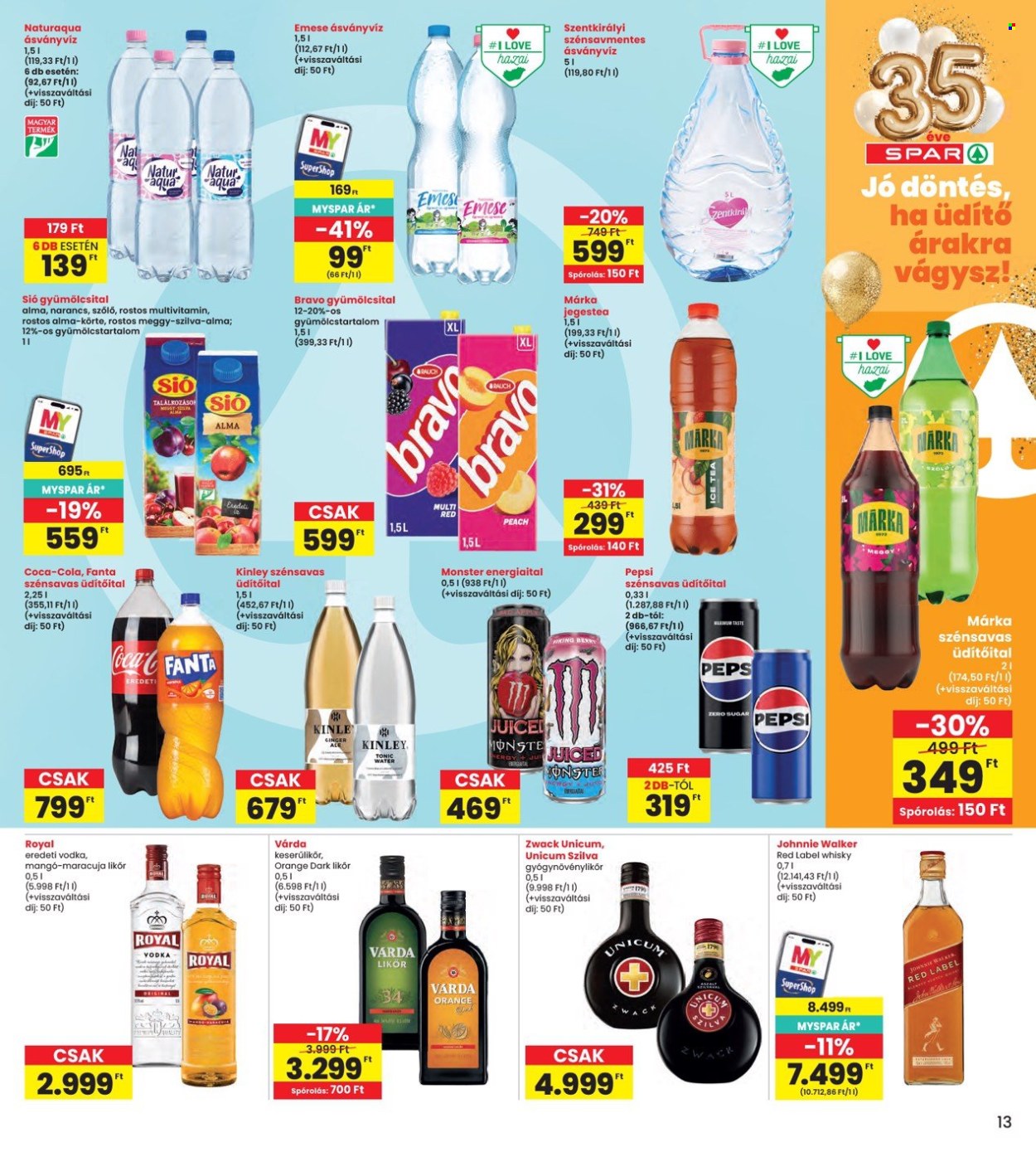 INTERSPAR akciós újság érvényes:  - 2026.08.27 - 2026.09.02. 13. oldal Oldal 13