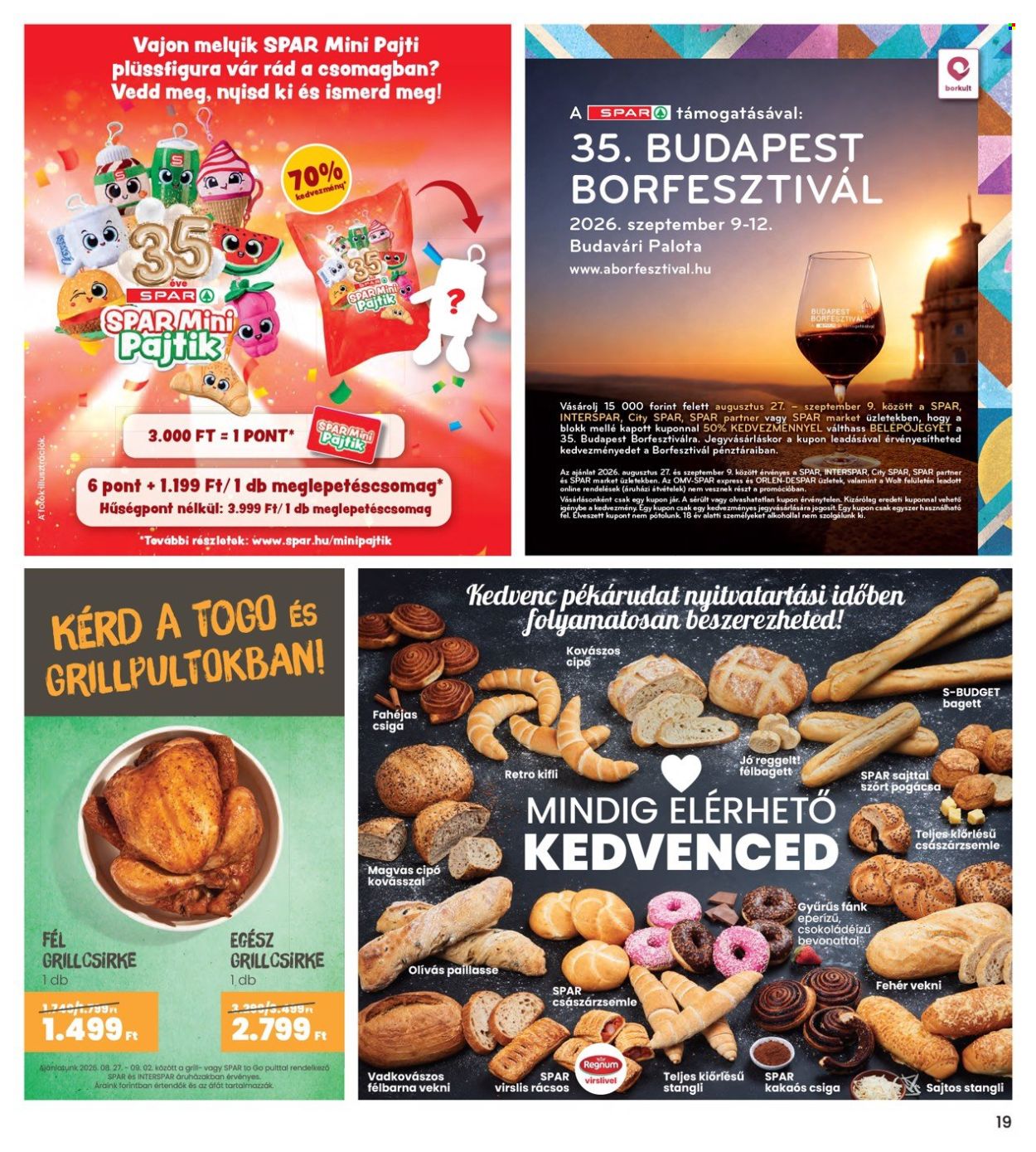 INTERSPAR akciós újság érvényes:  - 2026.08.27 - 2026.09.02. 19. oldal Oldal 19