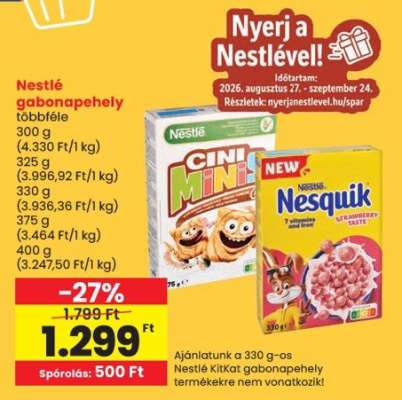 NESTLÉ Gabonapehely