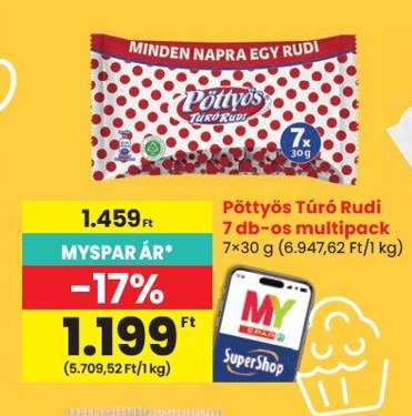 Pöttyös Túró Rudi 7 db-os multipack