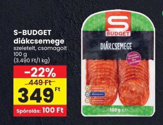 S-BUDGET diákcsemege