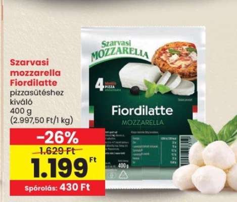 Szarvasi Mozzarella Fiordilatte