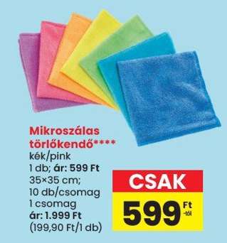 Mikroszálas törlőkendő