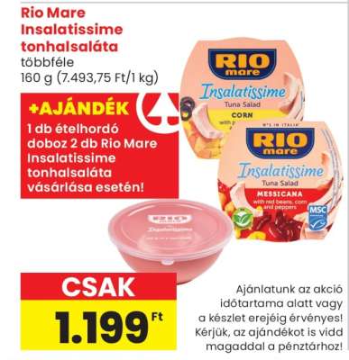 RIO MARE Insalatissime tonhalsaláta*