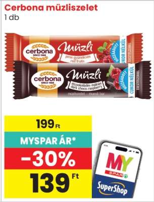 CERBONA Müzliszelet*