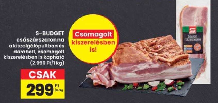 S-BUDGET császárszalonna